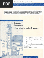 Para Uma Leitura Da Obra Do Prof. JFG 1998