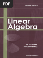 Linear Algebra - Jin Ho Kwak & Sungpyo Hong