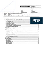 Wärtsilä Safety Manual For Lean Burn Gas Engine