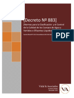 Decreto 883 Sobre Clasificacion y Control de Calidad de Agua PDF