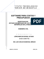 Estudio de Mercado de Los Precios de Materiales de La Region