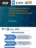 Metodologia para Clasificación de Tierras