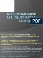 Neurotransmisores Glutamato y Aspartato