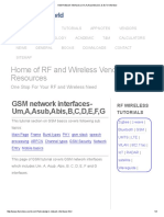 GSM Network Interfaces - Um, A, Asub, Abis, B, C, D, E, F, G Interface