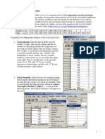 Example Independent Sample T Test PDF