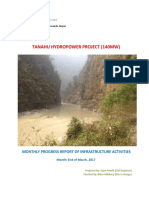 Progress Report of March For Infrastructure Activities of Tanahu Hydropower Project