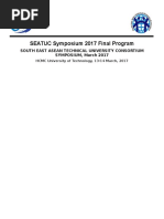 Seatuc 2017 - Symposium Program - Final