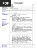 Lesson Plan Economics Social Studies