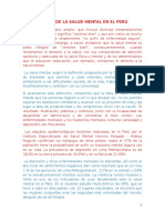 Estado de La Salud Mental en El Peru