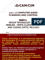 Unit I 1.5 Group Technology, Part Classi, Coding