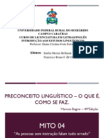 Seminário Sobre o Preconceito Linguístico!