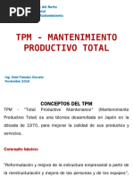 TPM - Mantenimiento Productivo Total