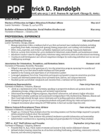 P Randolph Resume 2017