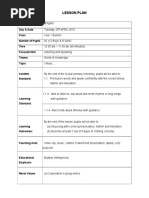 Lesson Plan For Listening and Speaking