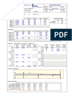 Spreadsheets To BS 8110: L (M) H (MM) BW (MM) HF (MM) Type BF (MM)