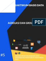 Modul 5 - Agregasi Dan Grouping