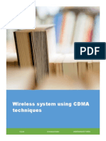 Wireless System Using CDMA Techniques