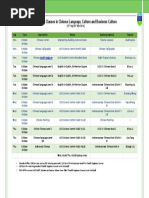 Evening Classes Timetable 15th Sep To 20th Nov