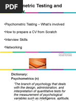 Psychometric and Interview