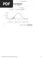 Normal Distribution Applet 2