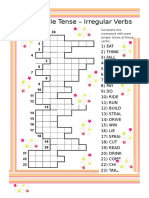 Irregular Verbs Crossword