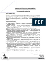 Responsable de Seguridad Industrial