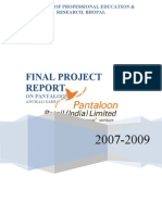 A Project Report On Pantaloon