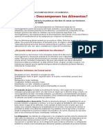 Por Qué Se Descomponen Los Alimentos