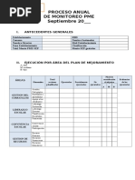 Informe de Estado de Avance Del Pme