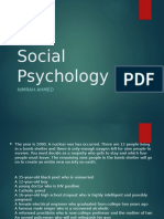 Social Psychology: Nimrah Ahmed