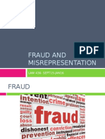 Fraud and Misrepresentation