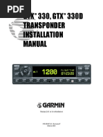 GTX 330, GTX 330D Transponder Installation Manual: TM TM