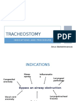 Tracheostomy: Indications and Procedure