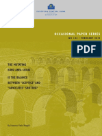 Occ Asional Paper Series: The Mutating Euro Area Crisis Is The Balance Between "Sceptics'' and "Advocates'' Shifting?