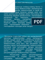 Peraturan Dan Regulasi (Uu Telekomunikasi) )