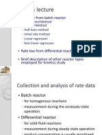 CHME 314 Lecture 13 Collection and Analysis of Rate Data 1