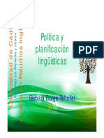 Política y Planificación Lingüísticas