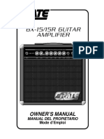 Crate GX-15 - GX15R Guitar Amplifier - Manual Del Propietario