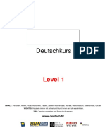 Deutschkurs Level 1 PDF