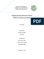 ECO Agricultural Machinery - Proposal and Problems