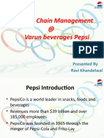 Supply Chain Management at Varun Beverages Pepsi: Presented by Ravi Khandelwal