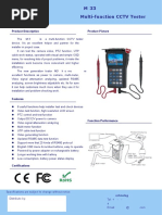 $M33 Multi-Function CCTV Tester: Product Description Product Picture