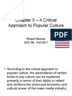 A Critical Approach To Popular Culture Robert Wonser