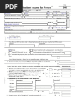 2016 540 California Resident Income Tax Return