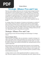 Strategic Alliances