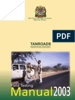 Tanzania - Road Field Testing Manual - 2003