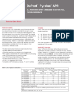 Dupont Pyralux Apr: All-Polyimide With Embedded Resistor Foil, Flexible Laminate