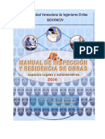 Manual Inspeccion y Residencias de Obras PDF