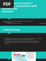 A Rare Case of Factor X Deficiency Associated