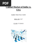 Capital Market of India Vs US